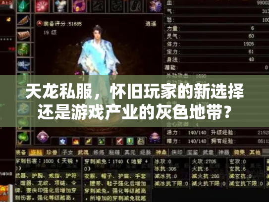 天龙私服，怀旧玩家的新选择还是游戏产业的灰色地带？