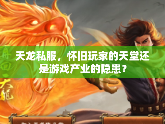 天龙私服，怀旧玩家的天堂还是游戏产业的隐患？