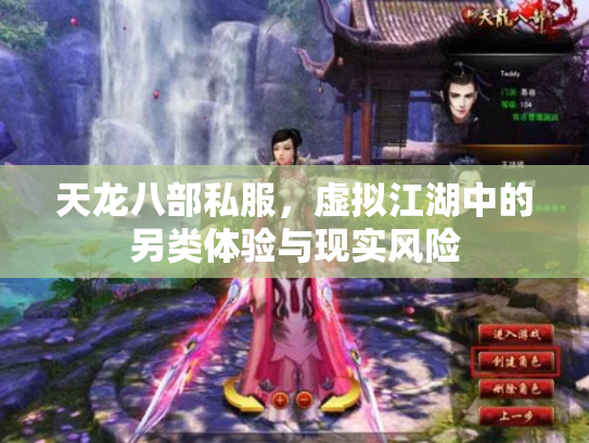 天龙八部私服，虚拟江湖中的另类体验与现实风险