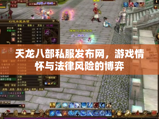 天龙八部私服发布网，游戏情怀与法律风险的博弈