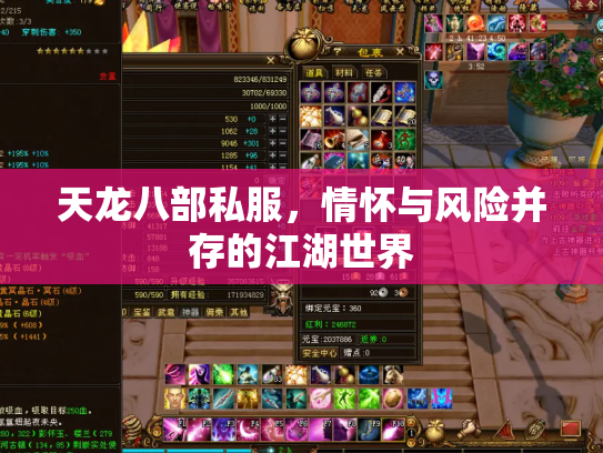 天龙八部私服，情怀与风险并存的江湖世界