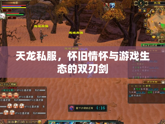 天龙私服，怀旧情怀与游戏生态的双刃剑