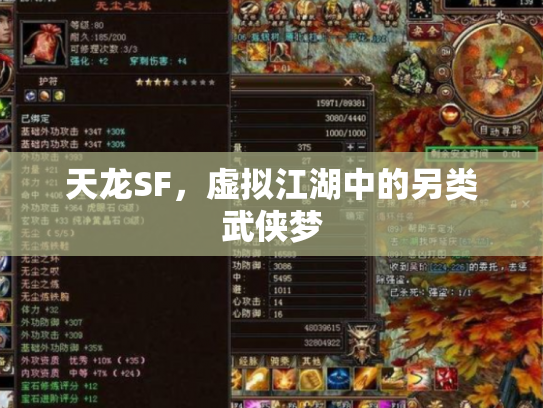 天龙SF，虚拟江湖中的另类武侠梦