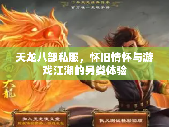 天龙八部私服，怀旧情怀与游戏江湖的另类体验