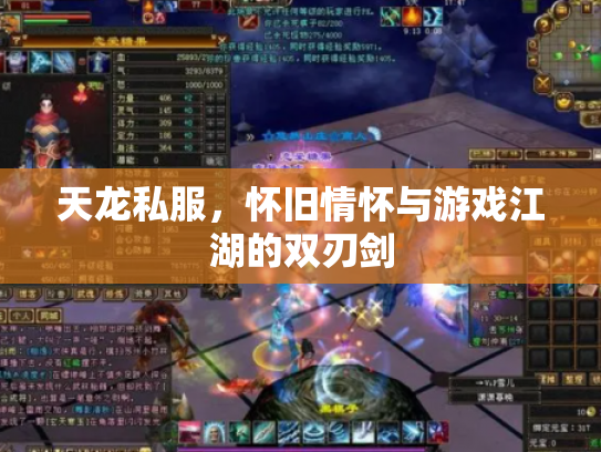 天龙私服，怀旧情怀与游戏江湖的双刃剑