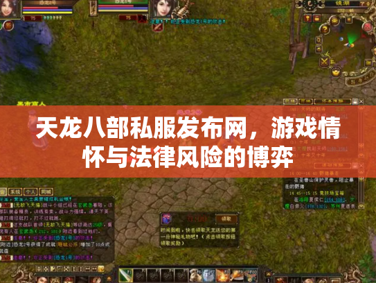 天龙八部私服发布网，游戏情怀与法律风险的博弈