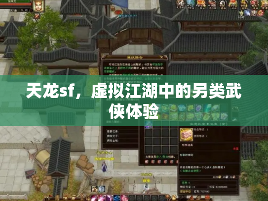 天龙sf，虚拟江湖中的另类武侠体验