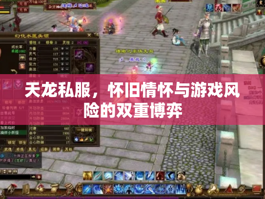 天龙私服，怀旧情怀与游戏风险的双重博弈