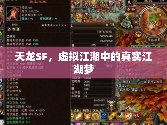 天龙SF，虚拟江湖中的真实江湖梦