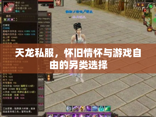 天龙私服，怀旧情怀与游戏自由的另类选择