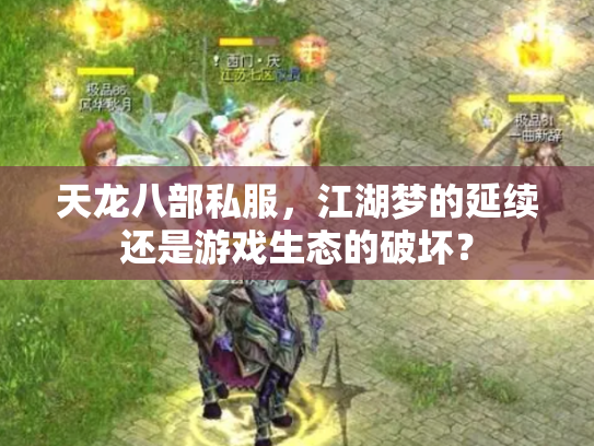 天龙八部私服，江湖梦的延续还是游戏生态的破坏？