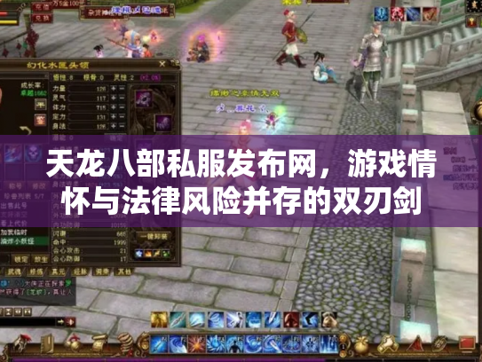 天龙八部私服发布网，游戏情怀与法律风险并存的双刃剑