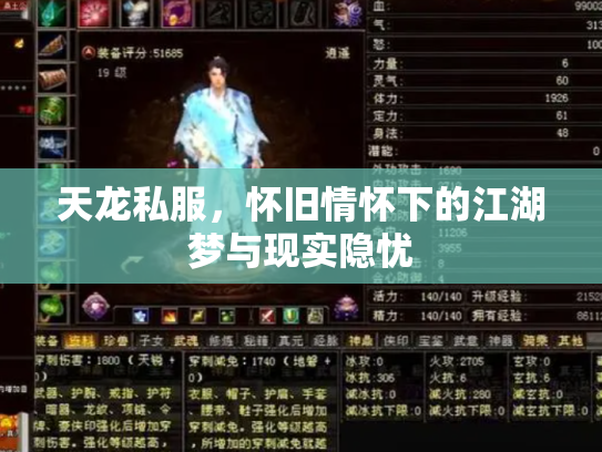 天龙私服，怀旧情怀下的江湖梦与现实隐忧