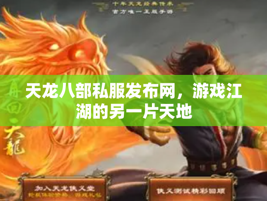 天龙八部私服发布网，游戏江湖的另一片天地