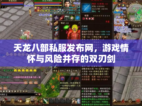 天龙八部私服发布网，游戏情怀与风险并存的双刃剑