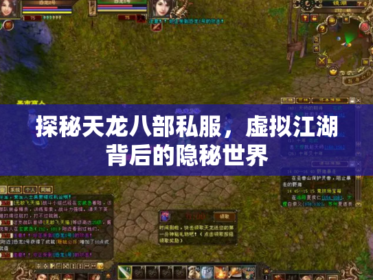 探秘天龙八部私服，虚拟江湖背后的隐秘世界