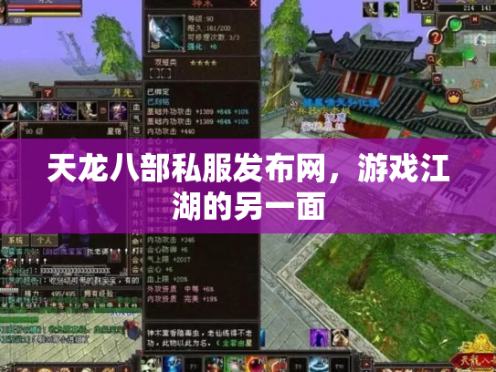 天龙八部私服发布网，游戏江湖的另一面