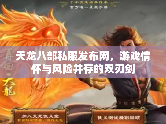 天龙八部私服发布网，游戏情怀与风险并存的双刃剑