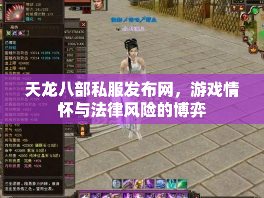 天龙八部私服发布网，游戏情怀与法律风险的博弈