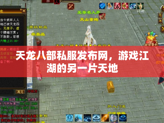 天龙八部私服发布网，游戏江湖的另一片天地
