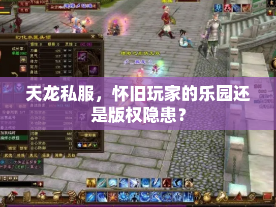 天龙私服，怀旧玩家的乐园还是版权隐患？