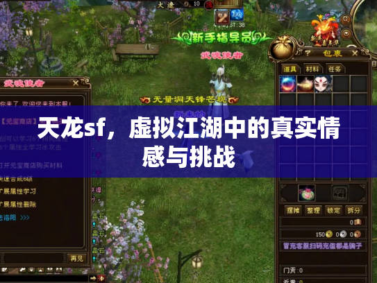 天龙sf，虚拟江湖中的真实情感与挑战