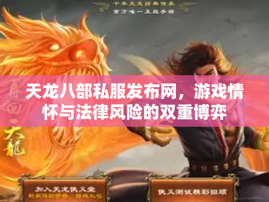 天龙八部私服发布网，游戏情怀与法律风险的双重博弈