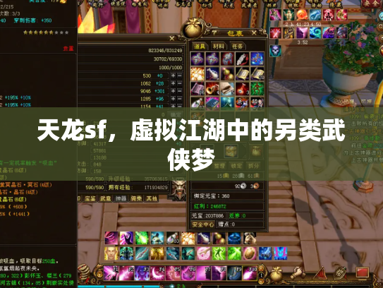 天龙sf，虚拟江湖中的另类武侠梦
