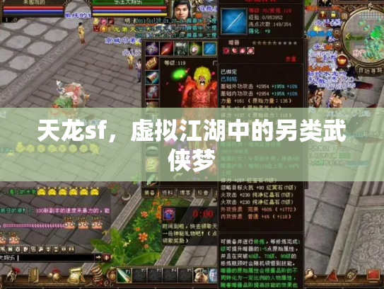 天龙sf，虚拟江湖中的另类武侠梦