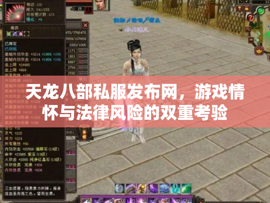 天龙八部私服发布网，游戏情怀与法律风险的双重考验