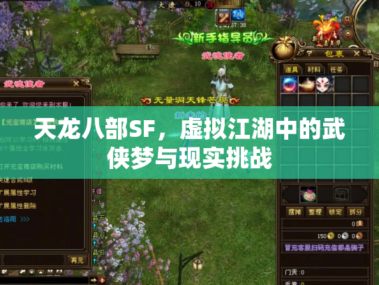 天龙八部SF，虚拟江湖中的武侠梦与现实挑战