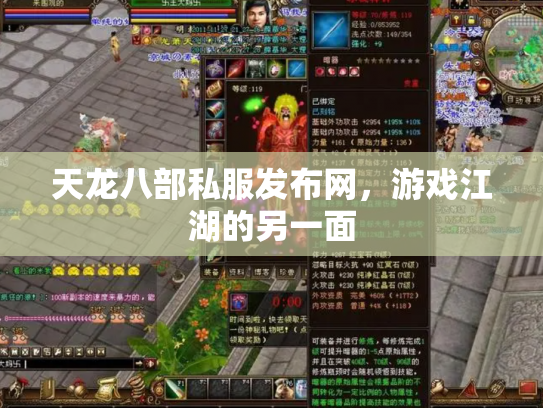 天龙八部私服发布网，游戏江湖的另一面