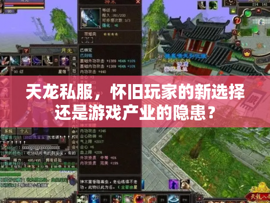 天龙私服，怀旧玩家的新选择还是游戏产业的隐患？