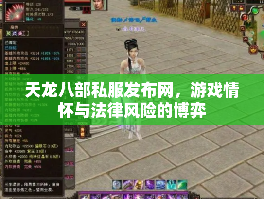天龙八部私服发布网，游戏情怀与法律风险的博弈