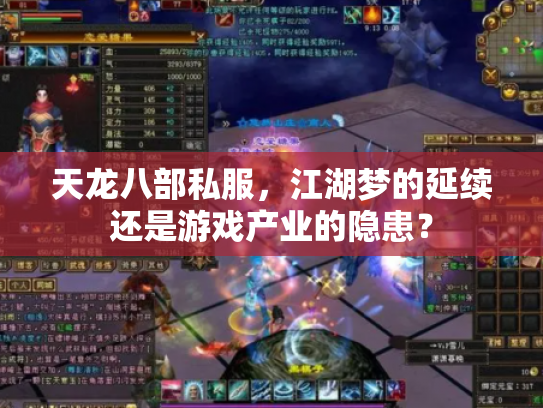 天龙八部私服，江湖梦的延续还是游戏产业的隐患？