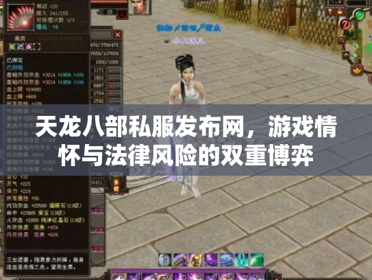天龙八部私服发布网，游戏情怀与法律风险的双重博弈