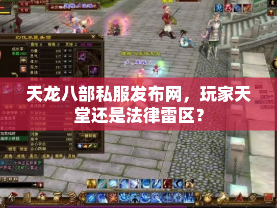 天龙八部私服发布网，玩家天堂还是法律雷区？
