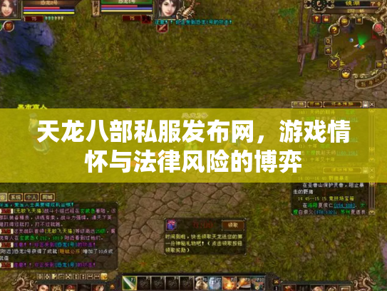 天龙八部私服发布网，游戏情怀与法律风险的博弈