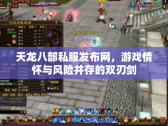天龙八部私服发布网，游戏情怀与风险并存的双刃剑