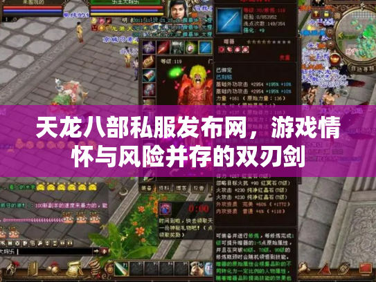 天龙八部私服发布网，游戏情怀与风险并存的双刃剑